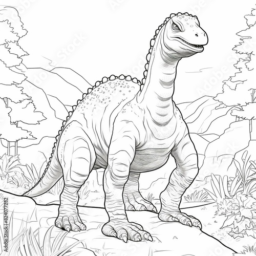 Dinosaur Coloring Page  Fun and Educational Prehistoric Designs for All Ages