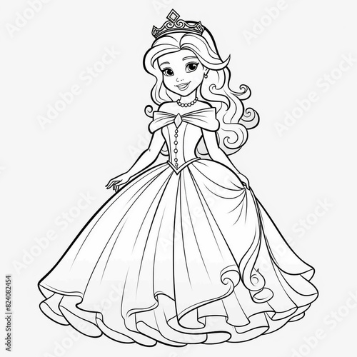 Princess Coloring Pages  Enchanting Designs for Creative Fun