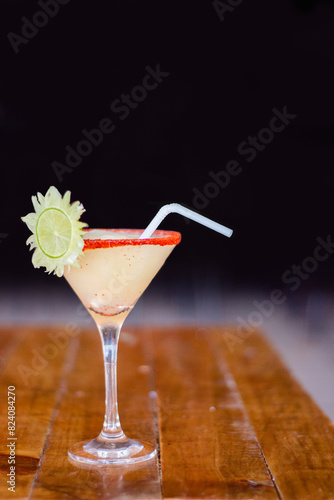 Alcoholic bar drink