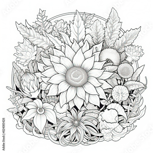  Floral Coloring Page for Kids and Adults - Fun and Relaxing Flower Coloring Activity