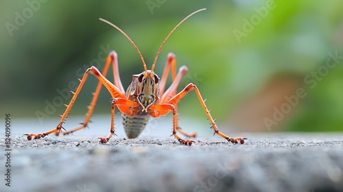 Insect Moving on Solid Cement Surface