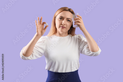 Adult woman suffering from ...