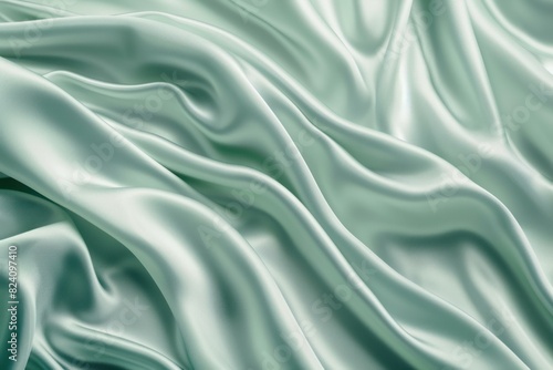 Wallpaper Mural Mesmerizing Green blue satin surface. Color cloth. Generate Ai Torontodigital.ca