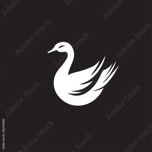 Goose in cartoon  doodle style . Image for t-shirt  web  mobile apps and ui. Isolated 2d vector illustration in logo  icon  sketch style  Eps 10  black and white. AI Generative