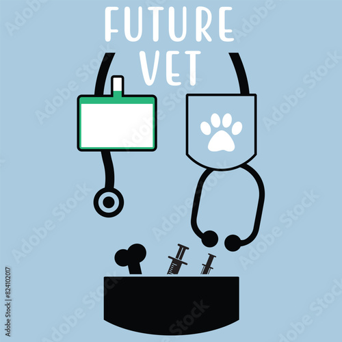Future Vet T-Shirt Veterinary School 