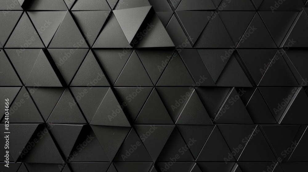 Obraz premium black background of symmetry triangles in high resolution and quality