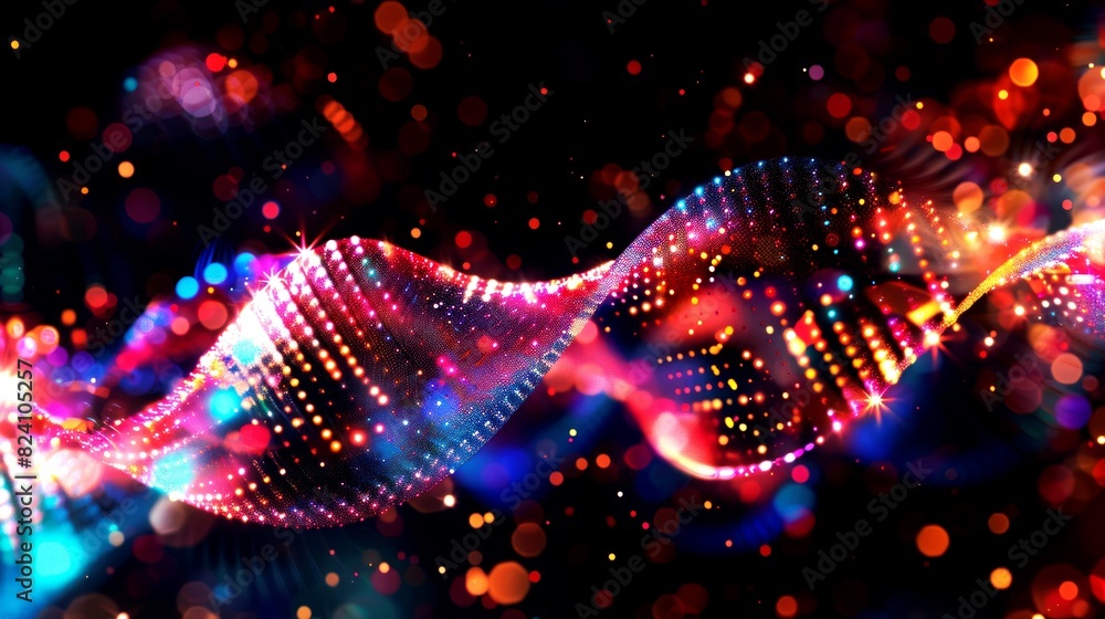 background abstract digital DNA full color background abstract digital DNA full color