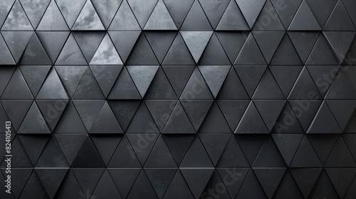 black background of symmetry triangles in high resolution and high quality. concept wallpaper,background,symmetry,triangle