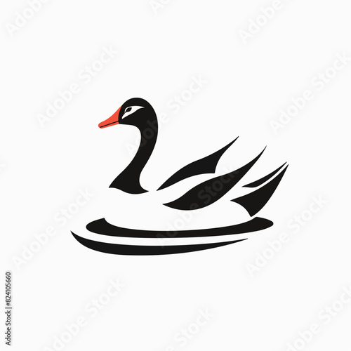 Goose in cartoon, doodle style. Image for t-shirt, web, mobile apps and ui. Isolated 2d vector illustration in logo, icon, sketch style, Eps 10. AI Generative