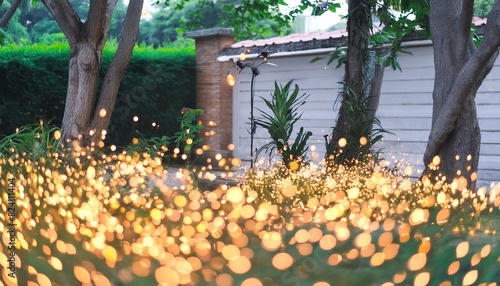 Fireflies in the garden