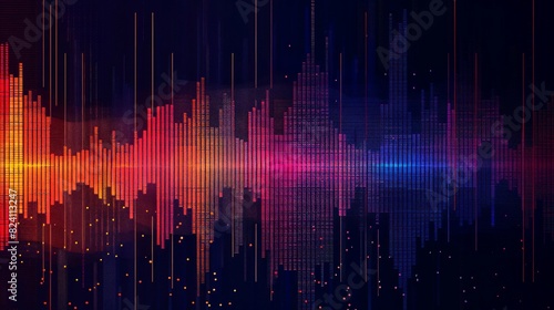 illustration abstract equalizer of music 