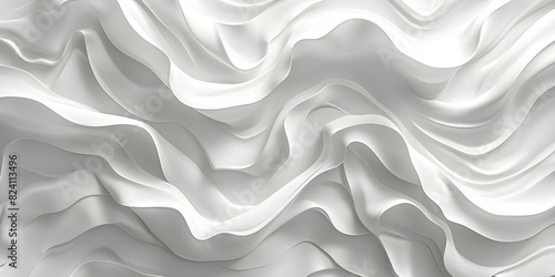 Minimalist white wave pattern for versatile design and décor purposes. Concept Minimalist Design, White Wave Pattern, Versatile Decor, Modern Aesthetic