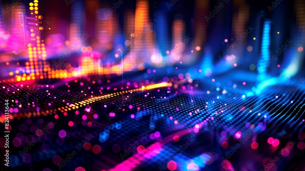illustration abstract equalizer of music illustration abstract equalizer of music