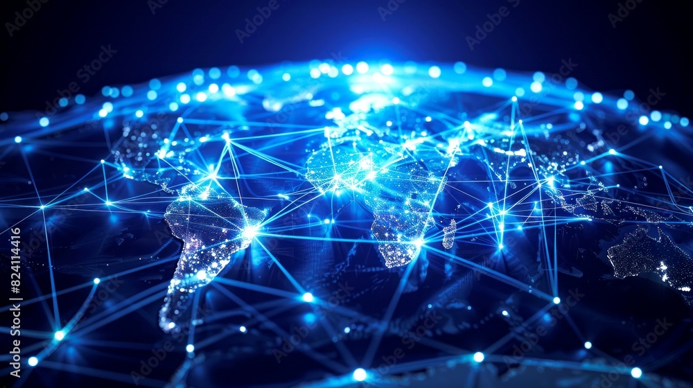 background illustration of digital network background illustration of digital network