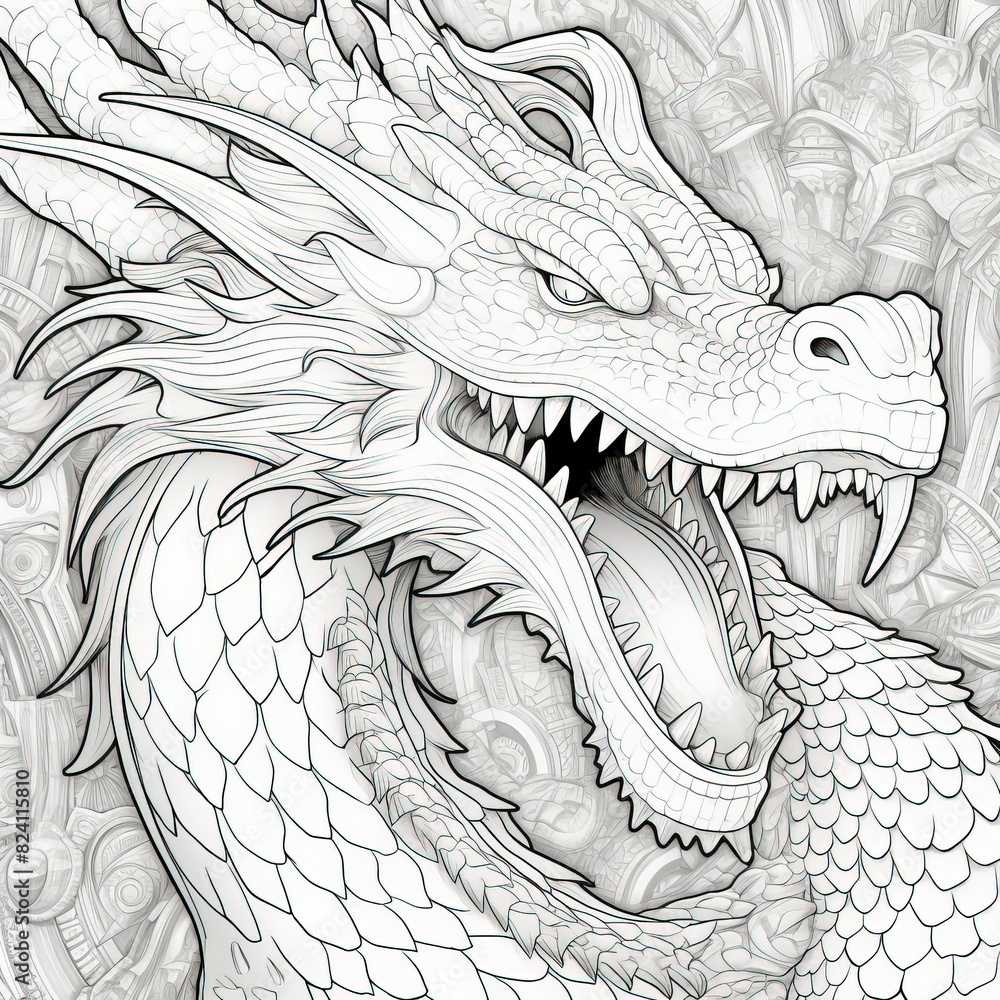 Dragon Coloring Pages for Kids - 1000 F 824115810 Zkeyakbov79cEetbdTz1Ojvjascpg71s 