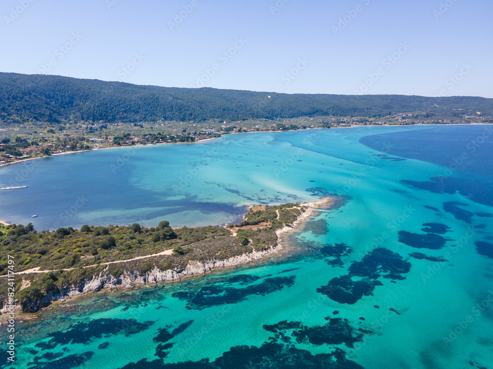 Obraz premium Sithonia coastline near Karydi Beach, Chalkidiki, Greece