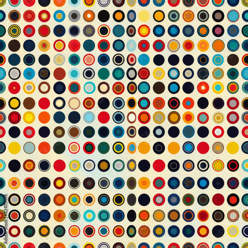 seamless abstract background with circles