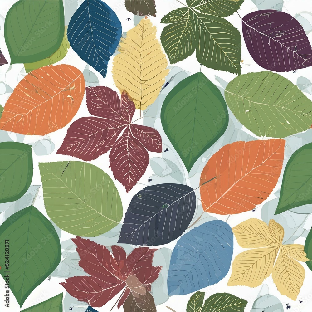seamless pattern with leaves seamless pattern with leaves