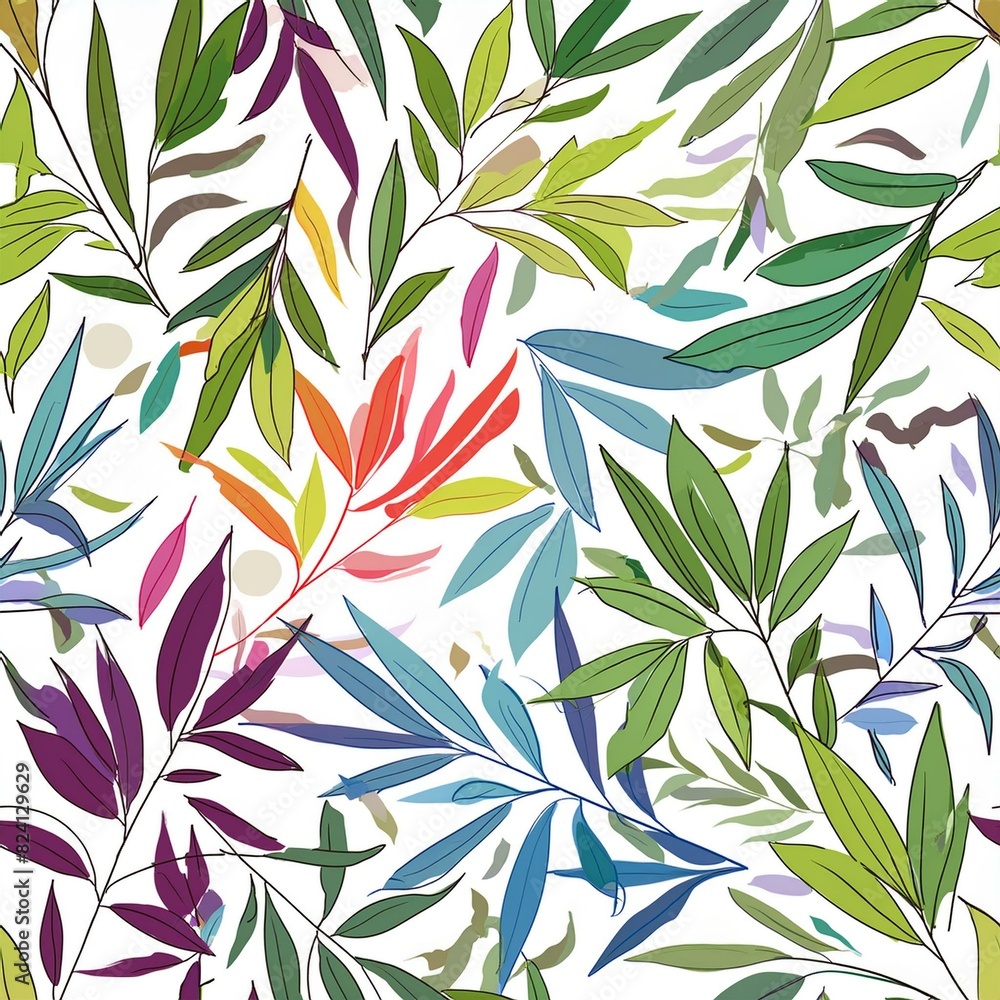 seamless background with leaves seamless background with leaves