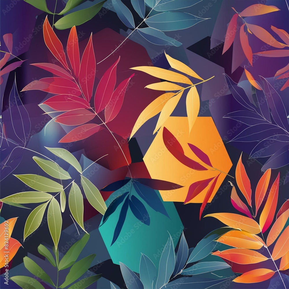 seamless pattern with autumn leaves seamless pattern with autumn leaves