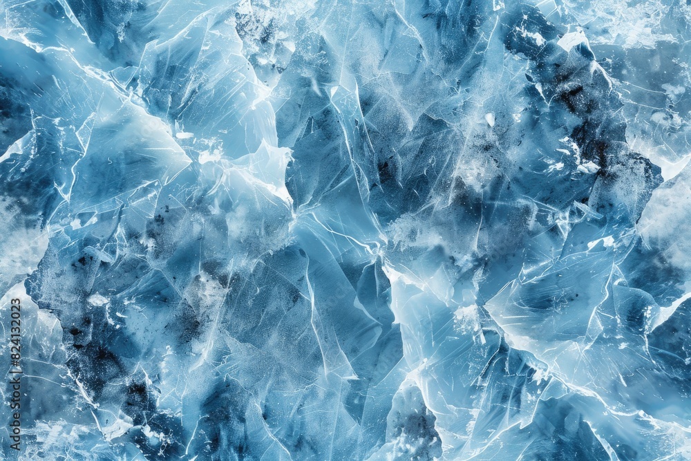 Obraz premium A blue and white marble wall with a blue and white pattern