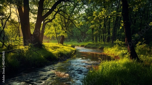 landscape of spring  winter  summer and autumn