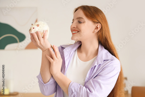 Beautiful woman with cute w...