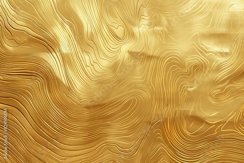 Abstract wood gold pattern textures background. Seamless luxury wood texture, board hand drawn graphic. Dense lines. Wooden cutting board or table deck. Golden illustration