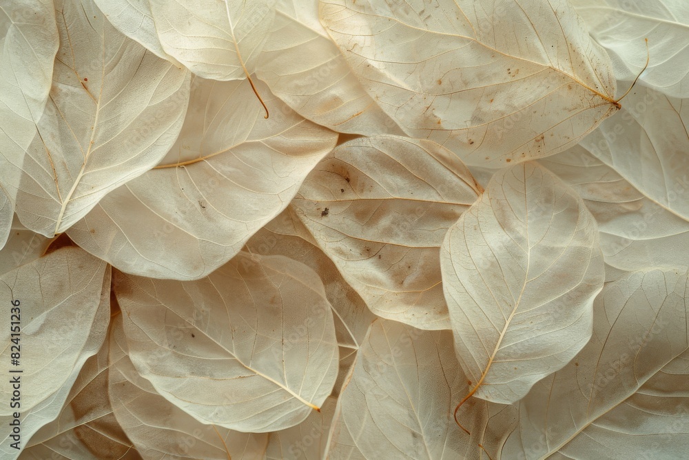 Light beige transparent leaves in macro shot Light beige transparent leaves in macro shot