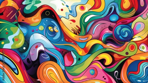 abstract art background generative ai