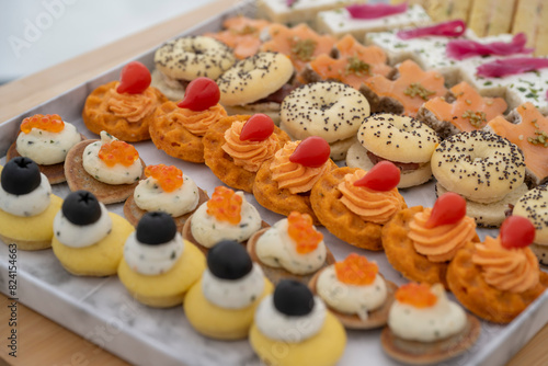 canapé ou petit four pour occasion ou brunch avec des produits frais