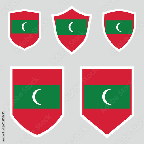 Free Download Maldives Set shield frame - GFXLoad