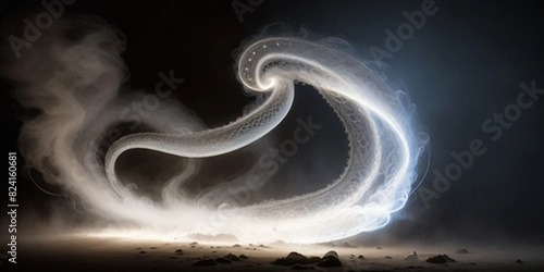 abstract smoke on black