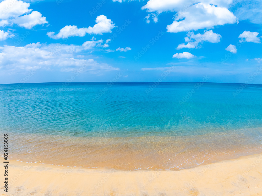 Beautiful beach sea in summer season,Travel and nature environment concept,Sea beach background Top view image from drone Beautiful beach sea in summer season,Travel and nature environment concept,Sea beach background Top view image from drone