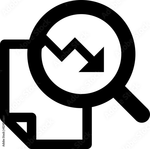 下降トレンドデータ分析のアイコン