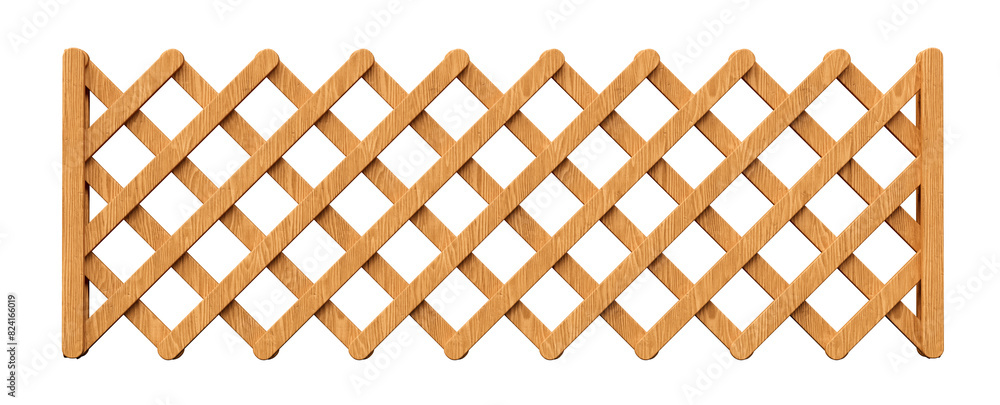 Braided Wooden fence with ropes in realistic 3d render with transparent background Braided Wooden fence with ropes in realistic 3d render with transparent background
