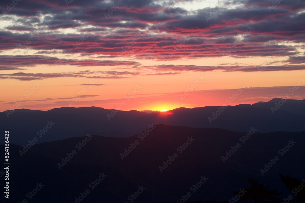 Great Smoky Mountains National Park Scenic Sunrise Landscape Great Smoky Mountains National Park Scenic Sunrise Landscape