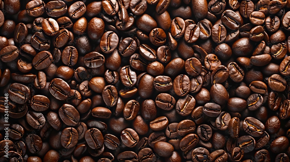Naklejka premium Coffee beans background