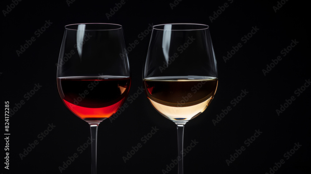 Glass of wine. Close-up: glass of wine. Ideal for themes related to wine, luxury and fine dining