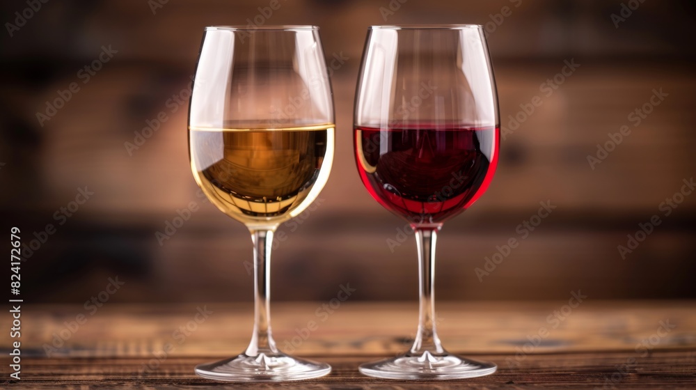 Glass of wine. Close-up: glass of wine. Ideal for themes related to wine, luxury and fine dining