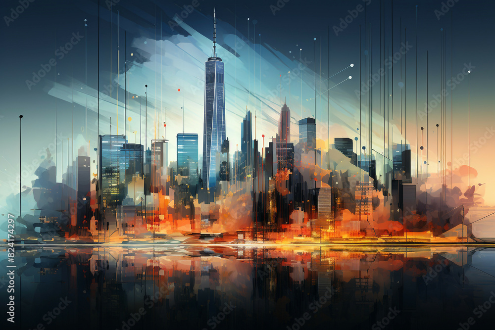 Obraz premium Business Financial Growth Economical Growth Success