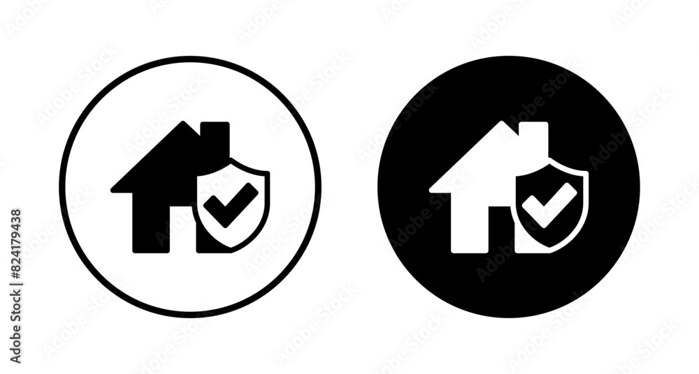 House insurance icon vector isolated on white background. house protection icon. House insurance icon vector isolated on white background. house protection icon.