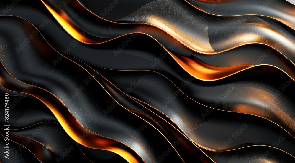 illustration 3D of fluid and wavy illustration 3D of fluid and wavy