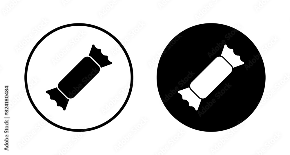 Candy icon vector isolated on white background. Candy vector icon