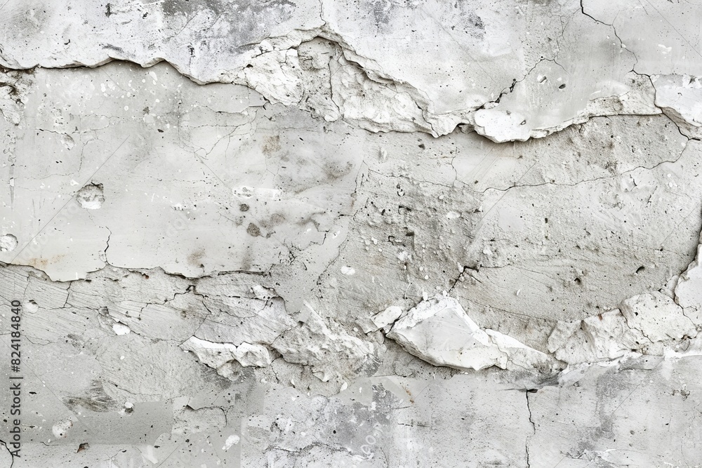 Obraz premium Modern grey paint limestone texture background in white light seam home wall paper. Back flat subway concrete stone table floor concept surreal granite quarry stucco surface background grunge pattern