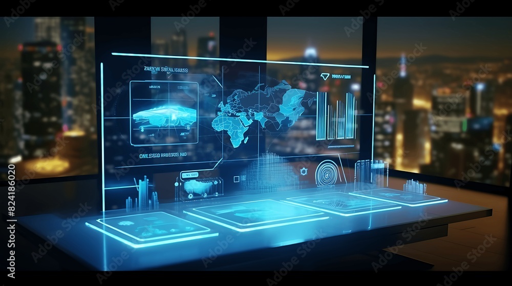 high-resolution displays presenting detailed stock and financial information. Generative AI high-resolution displays presenting detailed stock and financial information. Generative AI