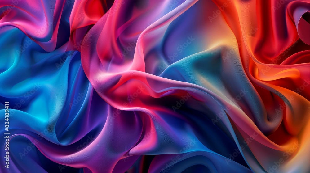 Fototapeta premium illustration fabric colorful