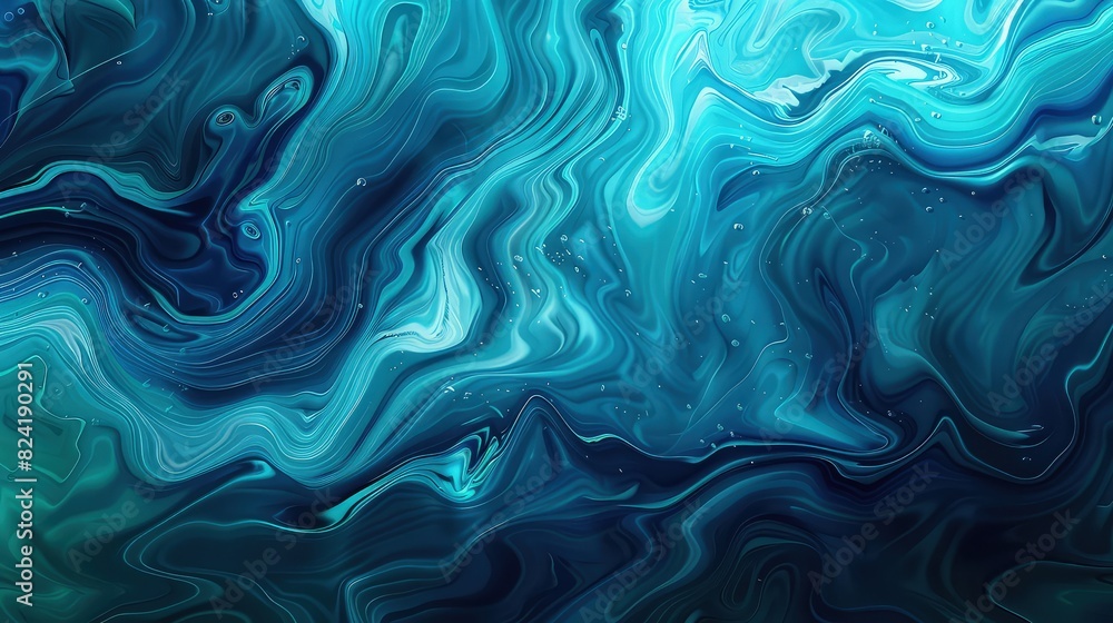 A fluid art abstract background featuring swirling shades of deep blues and aquamarine, creating a serene and captivating ocean-inspired design. A fluid art abstract background featuring swirling shades of deep blues and aquamarine, creating a serene and captivating ocean-inspired design.