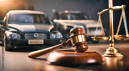 Insurance Litigation. Courtroom Collision