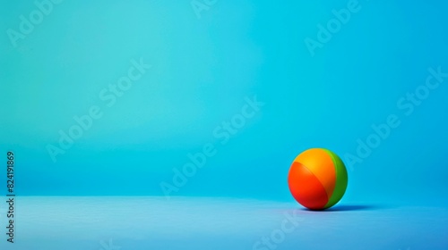 portrait ball on clean blue background © dropideas